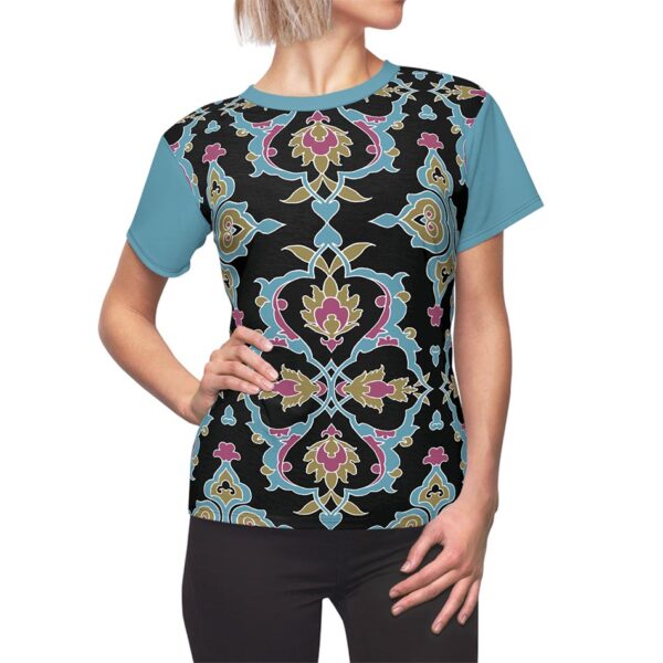 Iznik Turquoise Charm - Cut & Sew Tee - Female T-shirt