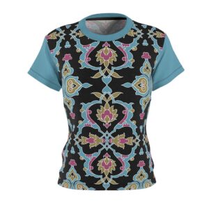 Iznik Turquoise Charm - Cut & Sew Tee - Female T-shirt