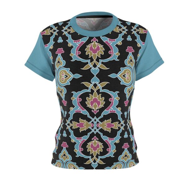 Iznik Turquoise Charm - Cut & Sew Tee - Female T-shirt